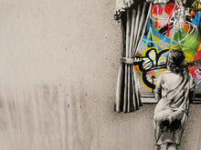 Load image into Gallery viewer, MARTIN WHATSON - FIGURE AT THE WINDOW REVERSE UNIQUE CANVAS