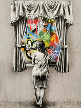 Load image into Gallery viewer, MARTIN WHATSON - FIGURE AT THE WINDOW REVERSE UNIQUE CANVAS