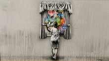 Load image into Gallery viewer, MARTIN WHATSON - FIGURE AT THE WINDOW REVERSE UNIQUE CANVAS