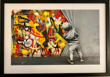 Load image into Gallery viewer, MARTIN WHATSON - BEHIND THE WALL ORIGINAL ON PAPER 1/1