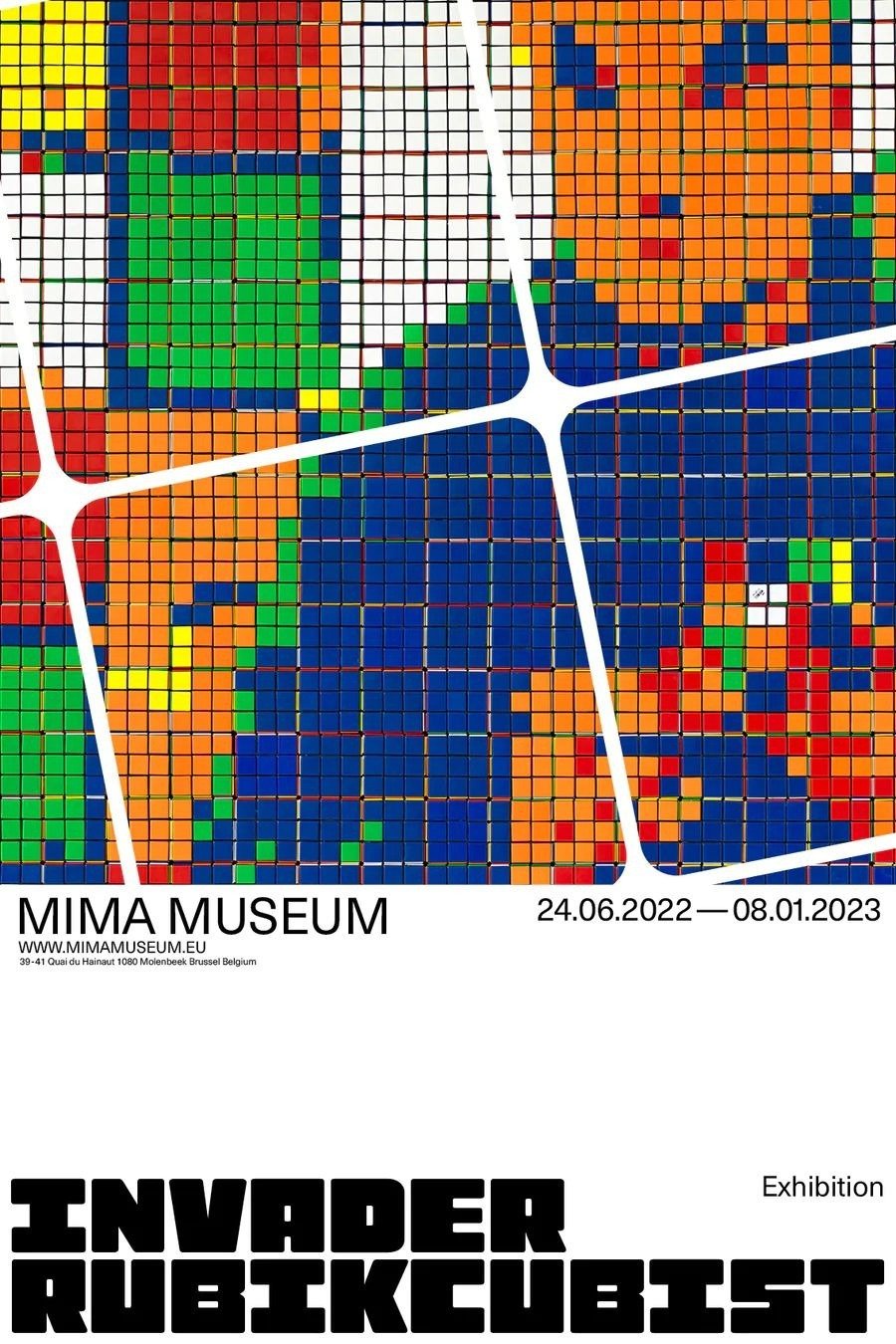 SPACE INVADER - RUBIKCUBIST POSTER – Exclusiveurbanart