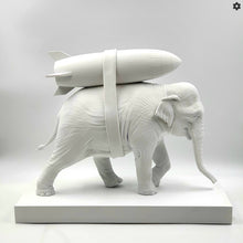 Load image into Gallery viewer, Banksy - Elephant With Bomb (White figure) by Medicom Toy and Brandalism
