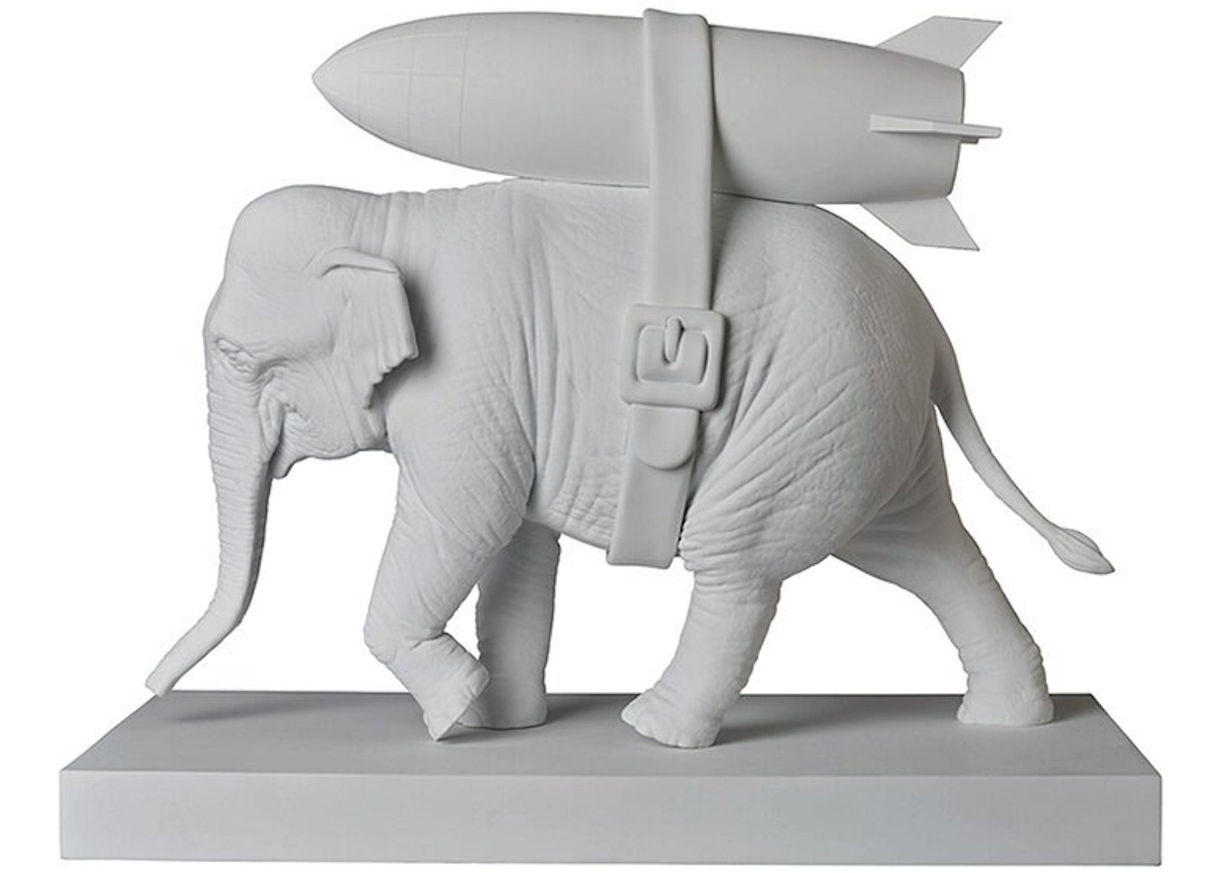 Banksy - Elephant With Bomb (White figure) by Medicom Toy and 