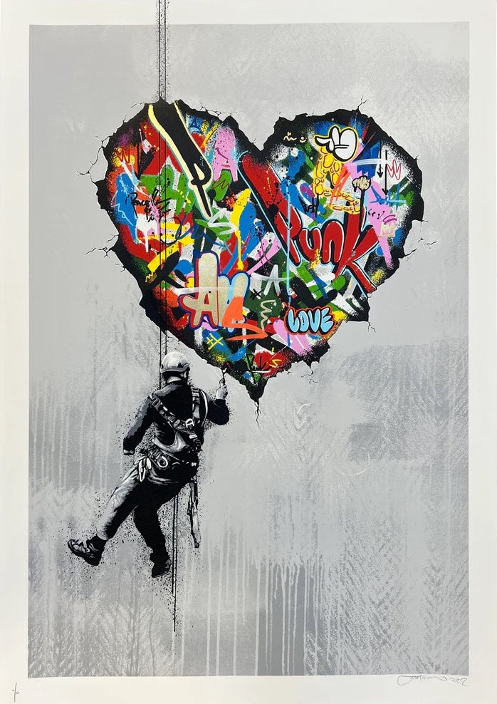 Martin Whatson ”Make Love” 限定 版画 ステッカー付 シルク