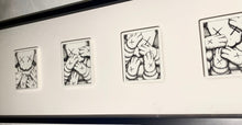 Load image into Gallery viewer, KAWS -URGE FOUR PLATE PRINT SET FRAMED
