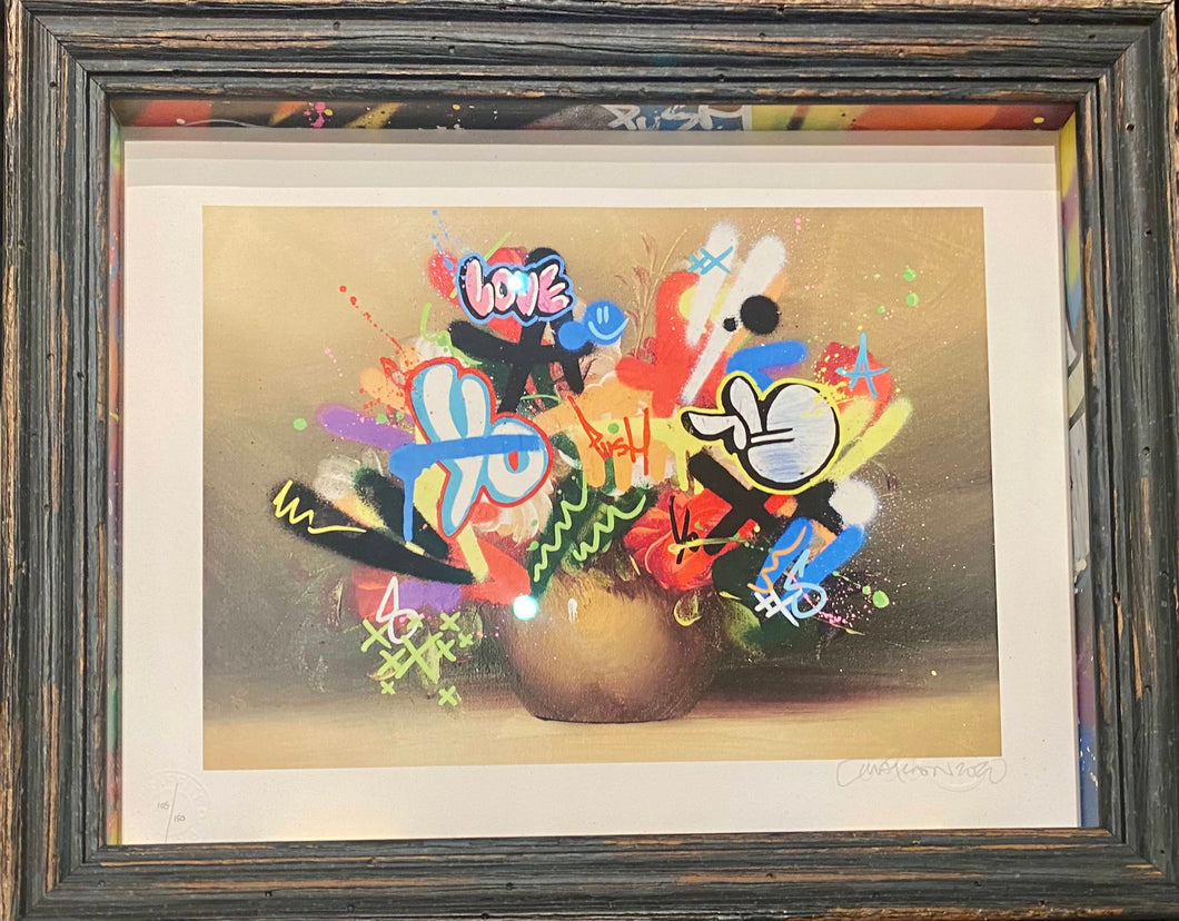 MARTIN WHATSON - STILL LIFE MINI FRAMED WITH ORIGINAL SPACERS