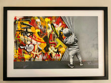 Load image into Gallery viewer, MARTIN WHATSON - BEHIND THE WALL ORIGINAL ON PAPER 1/1

