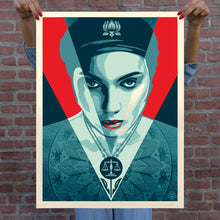 Load image into Gallery viewer, SHEPARD FAIREY -JUSTICE WOMEN RED
